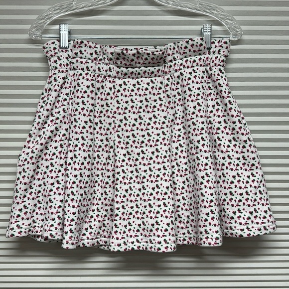 Something Navy Mya White Pink Floral Pleated Skort with Pockets Size Small - Picture 2 of 8